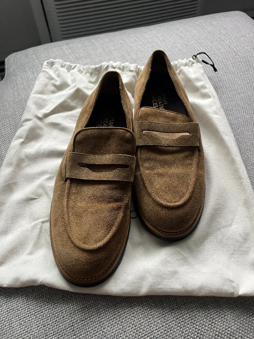 Human Recreational Services Brown Suede Loafers